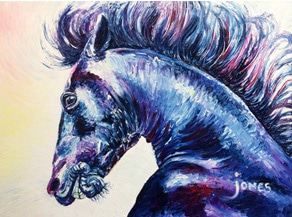 Mandy Jones schilderij paard